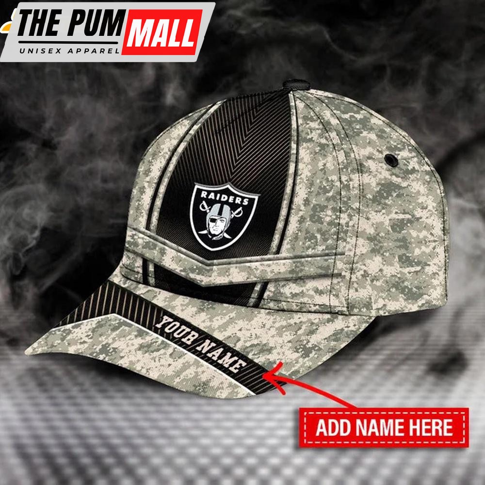 Custom Name Las Vegas Raiders Football Sport Classic Baseball Cap