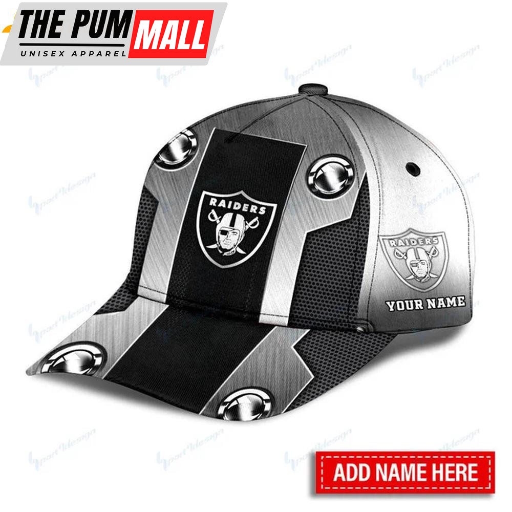 Custom Name Las Vegas Raiders Team Classic Baseball Cap