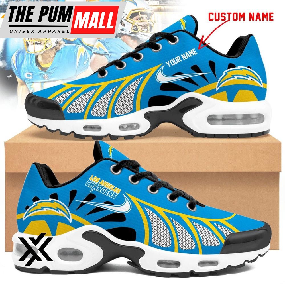 Custom Name Los Angeles Chargers Air Max Plus Shoes For Fans