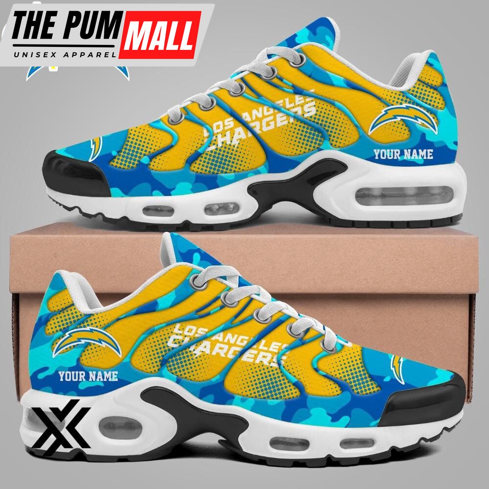 Custom Name Los Angeles Chargers Air Max Plus Shoes For Fans
