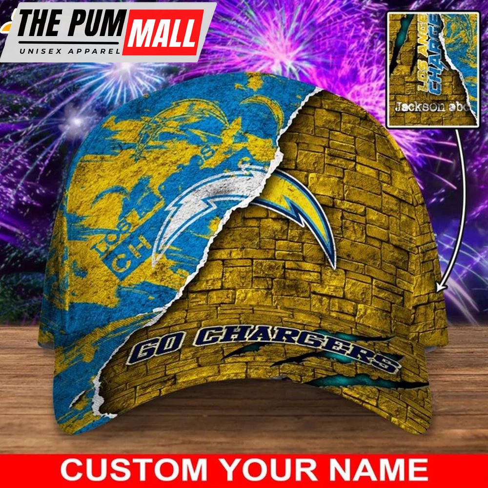 Custom Name Los Angeles Chargers Classic Baseball Cap
