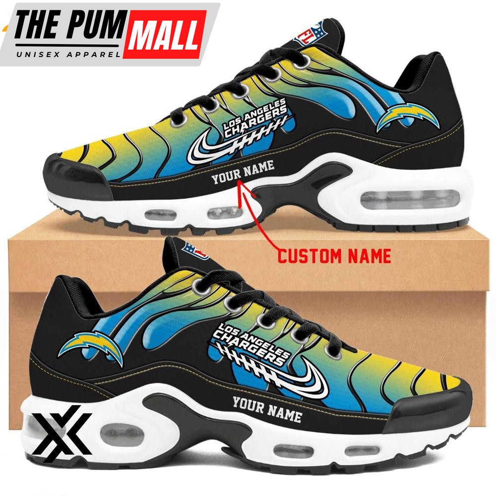 Custom Name Los Angeles Chargers Team Air Max Plus Shoes For Fans