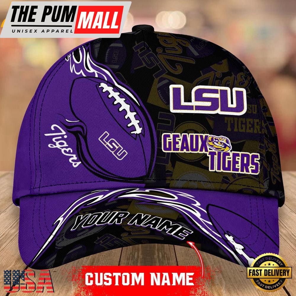 Custom Name LSU TIGERS NCAA Classic Cap Snapback Hats