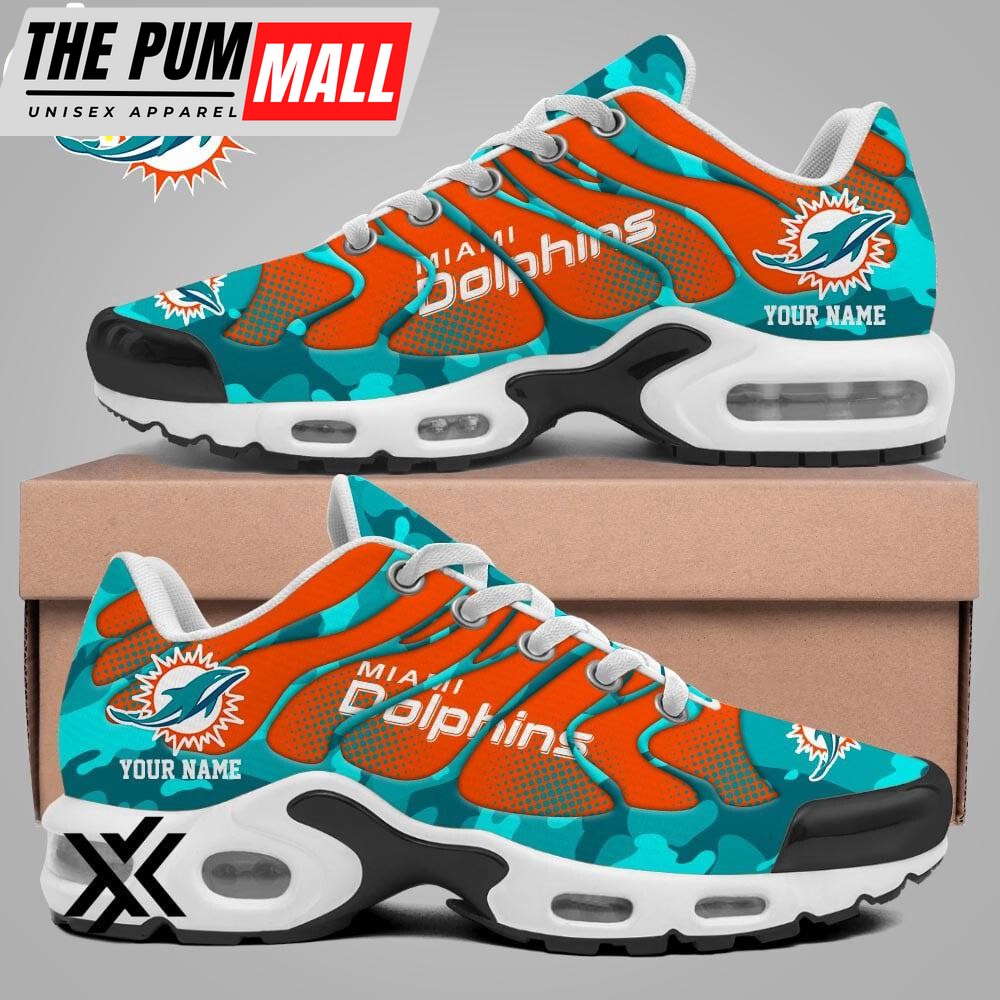 Custom Name Miami Dolphins Air Max Plus Shoes For Fans