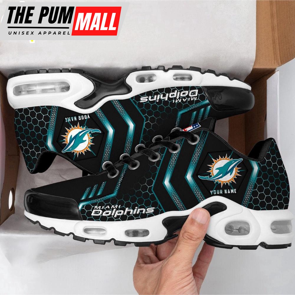 Custom Name Miami Dolphins NFL Air Max Plus Shoes For Fans