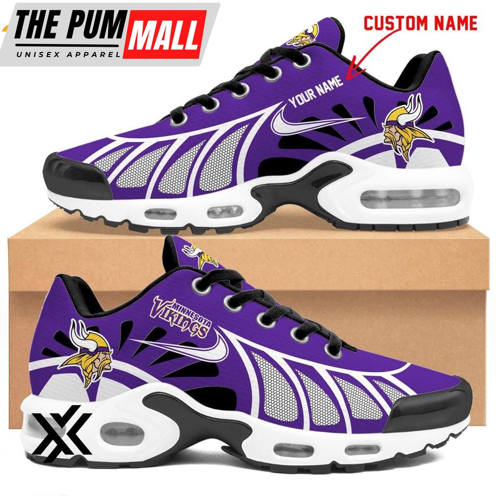 Custom Name Minnesota Vikings Air Max Plus Shoes For Fans