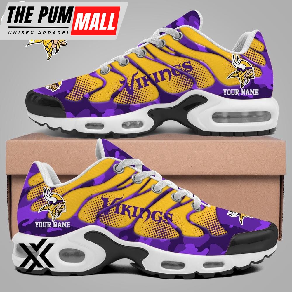 Custom Name Minnesota Vikings Air Max Plus Shoes For Fans