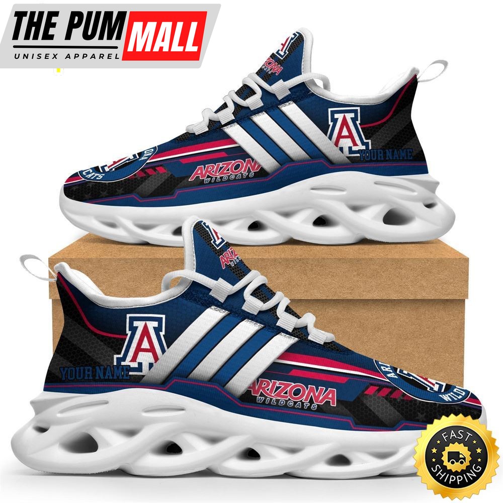 Custom Name NCAA Arizona Wildcats Max Soul Sneakers Trending Summer