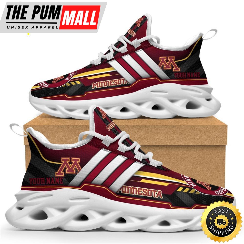 Custom Name NCAA Minnesota Golden Gophers Max Soul Sneakers Trending Summer