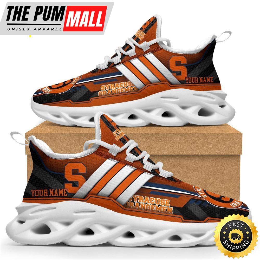 Custom Name NCAA Syracuse Orange Max Soul Sneakers Trending Summer