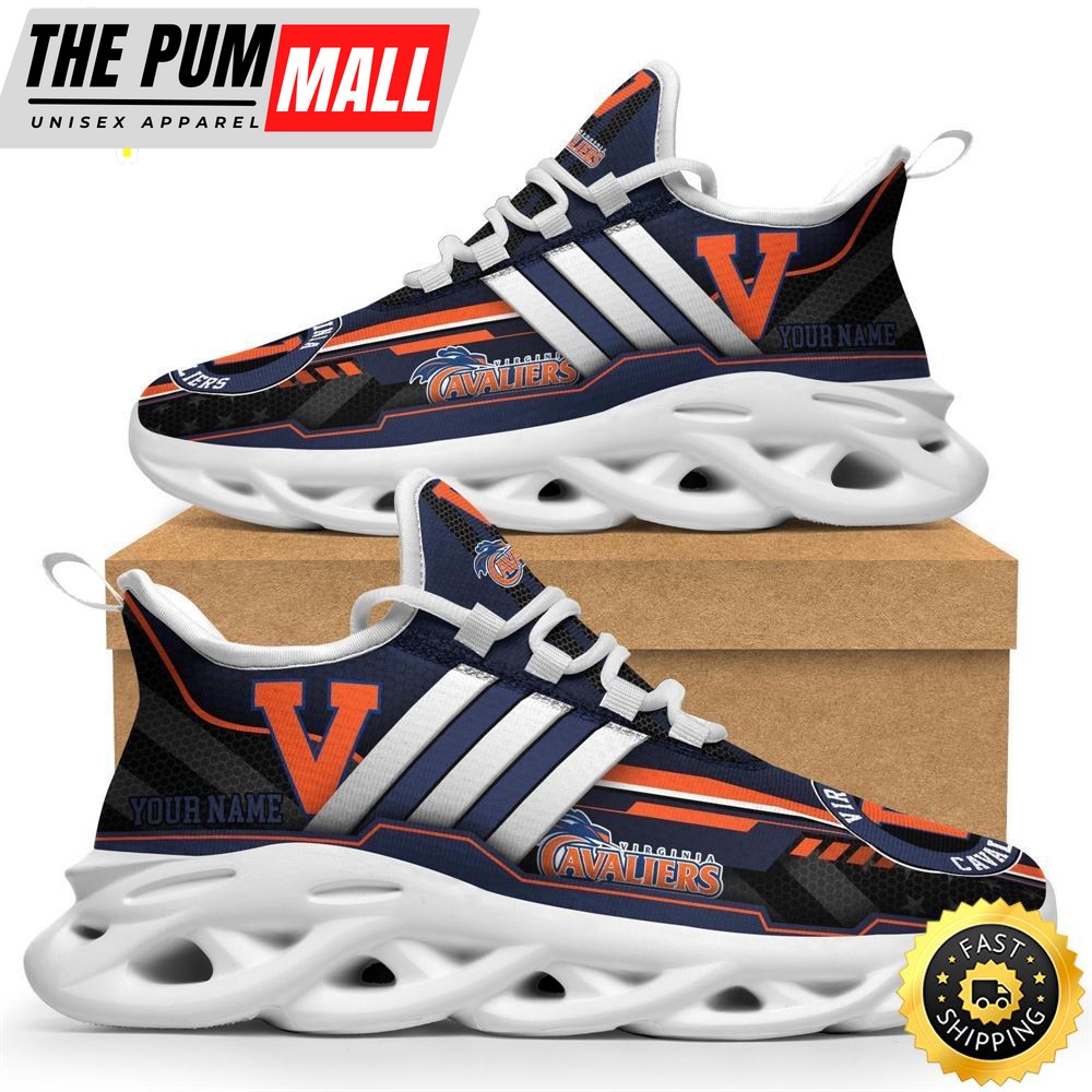 Custom Name NCAA Virginia Cavaliers Max Soul Sneakers Trending Summer