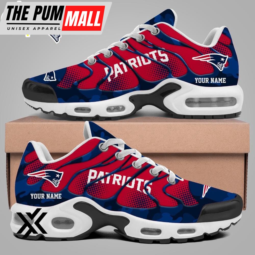 Custom Name New England Patriots Air Max Plus Shoes For Fans