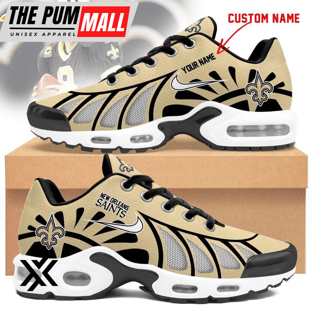 Custom Name New Orleans Saints Air Max Plus Shoes For Fans