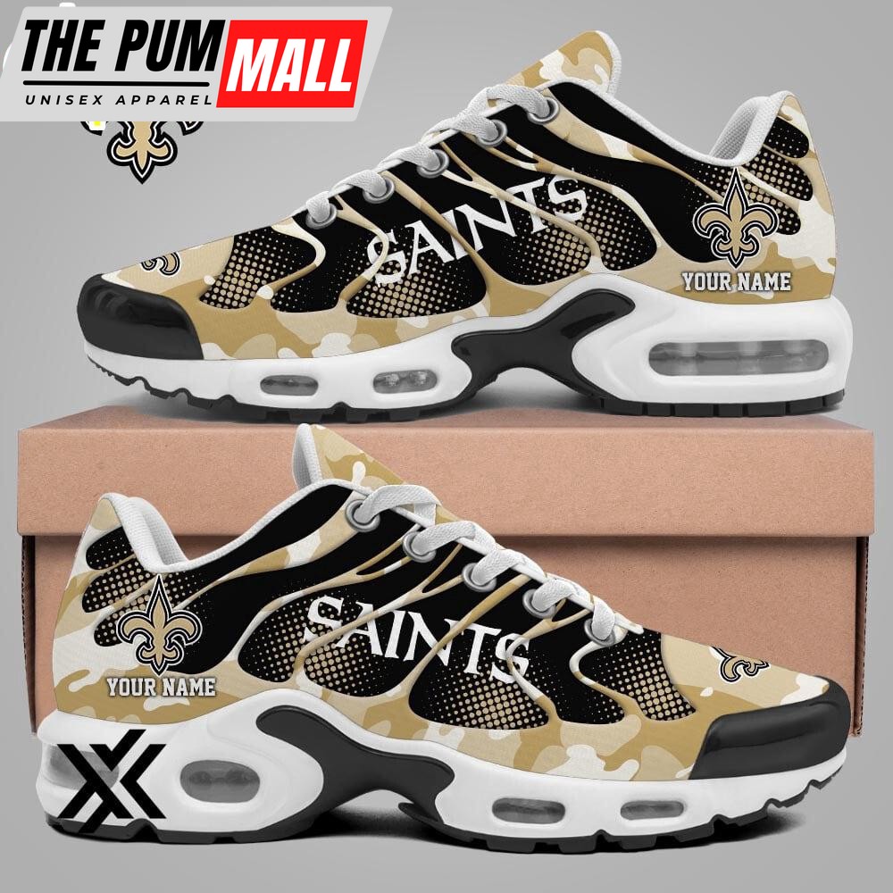 Custom Name New Orleans Saints Air Max Plus Shoes For Fans