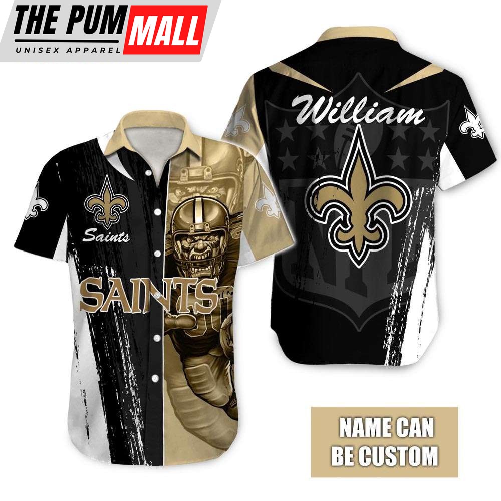 Custom Name New Orleans Saints NFL Hawaiian Shirt