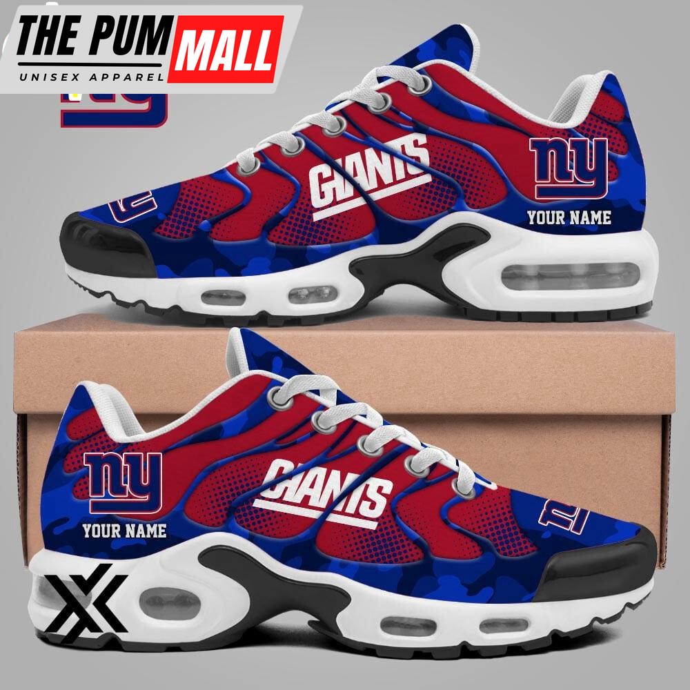 Custom Name New York Giants Air Max Plus Shoes For Fans