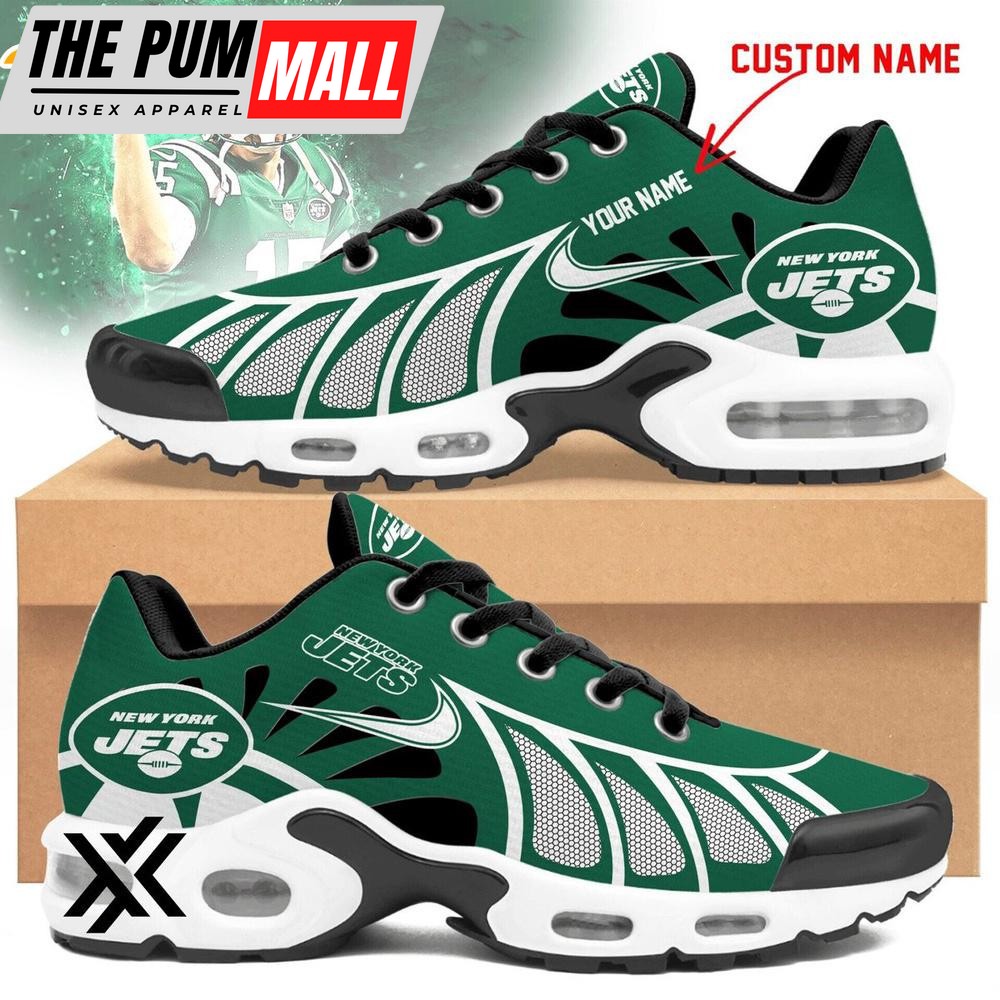 Custom Name New York Jets Air Max Plus Shoes For Fans