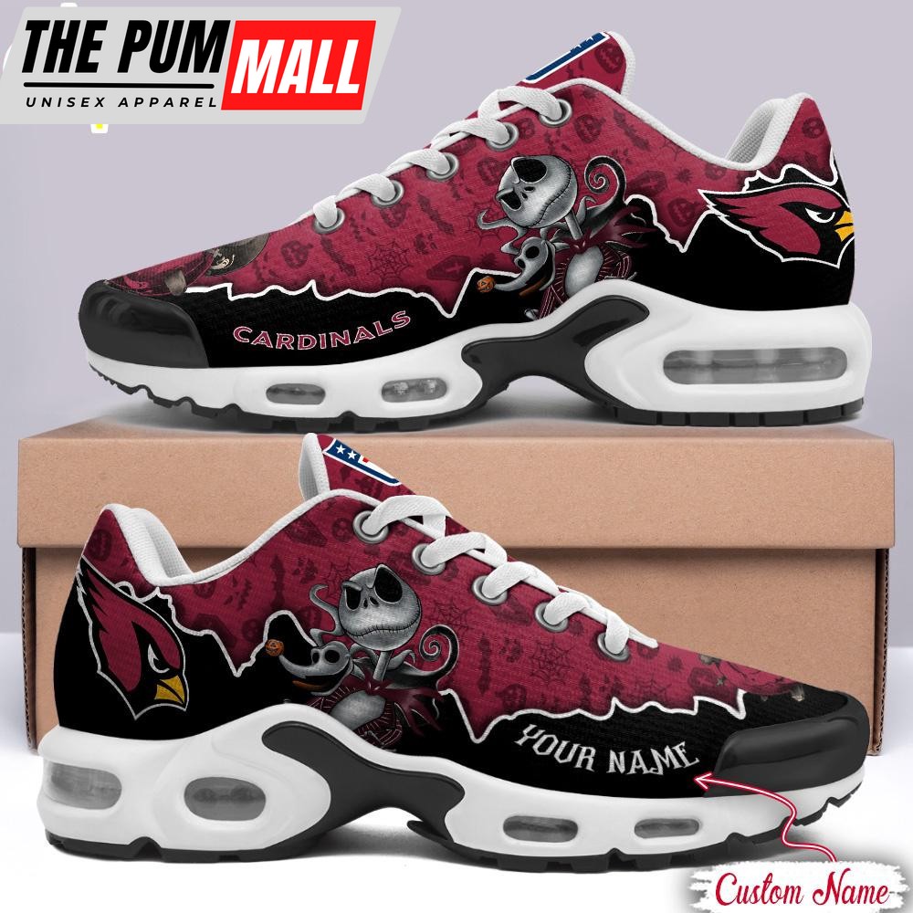 Custom Name NFL Arizona Cardinals Jack Skellington Air Max Plus Shoes