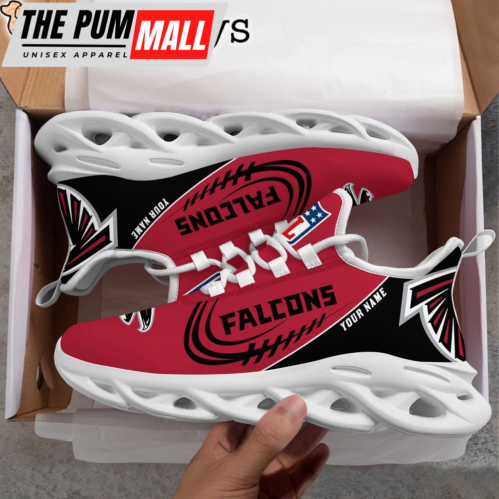 Custom Name NFL Atlanta Falcons Clunky Max Soul Shoes
