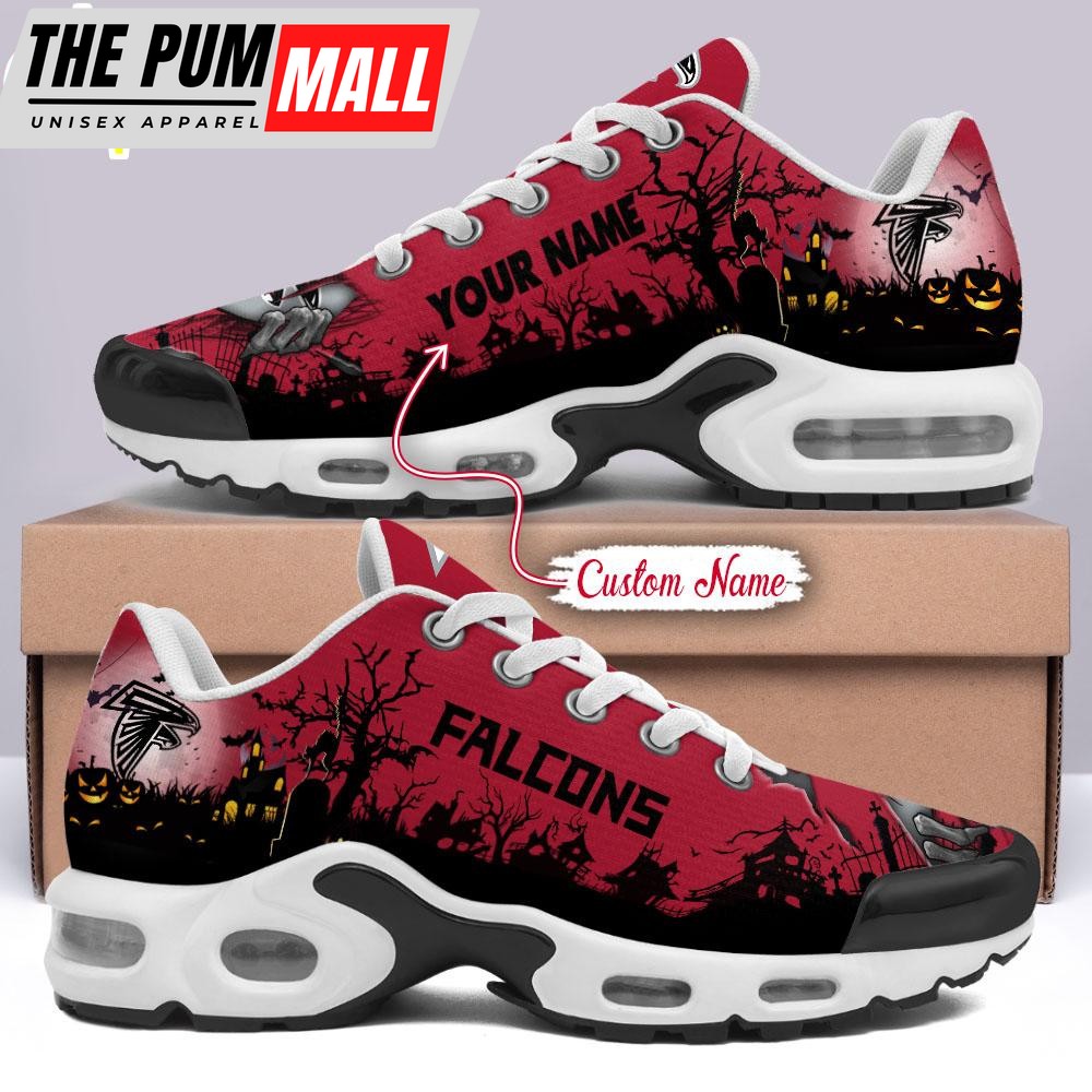 Custom Name NFL Atlanta Falcons Halloween Day Air Max Plus Shoes