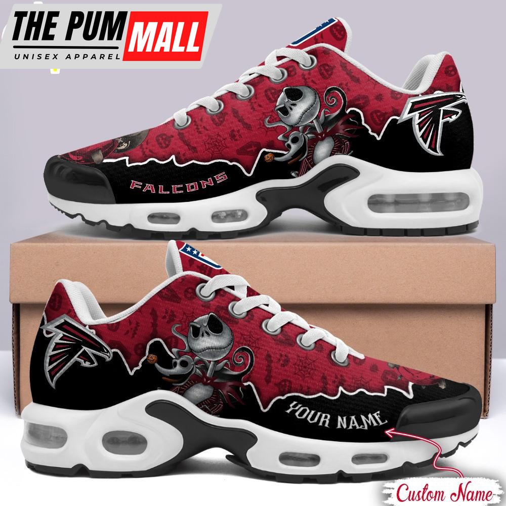 Custom Name NFL Atlanta Falcons Jack Skellington Air Max Plus Shoes