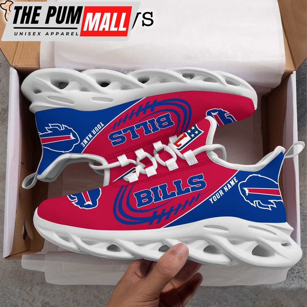 Custom Name NFL Buffalo Bills Clunky Max Soul Shoes
