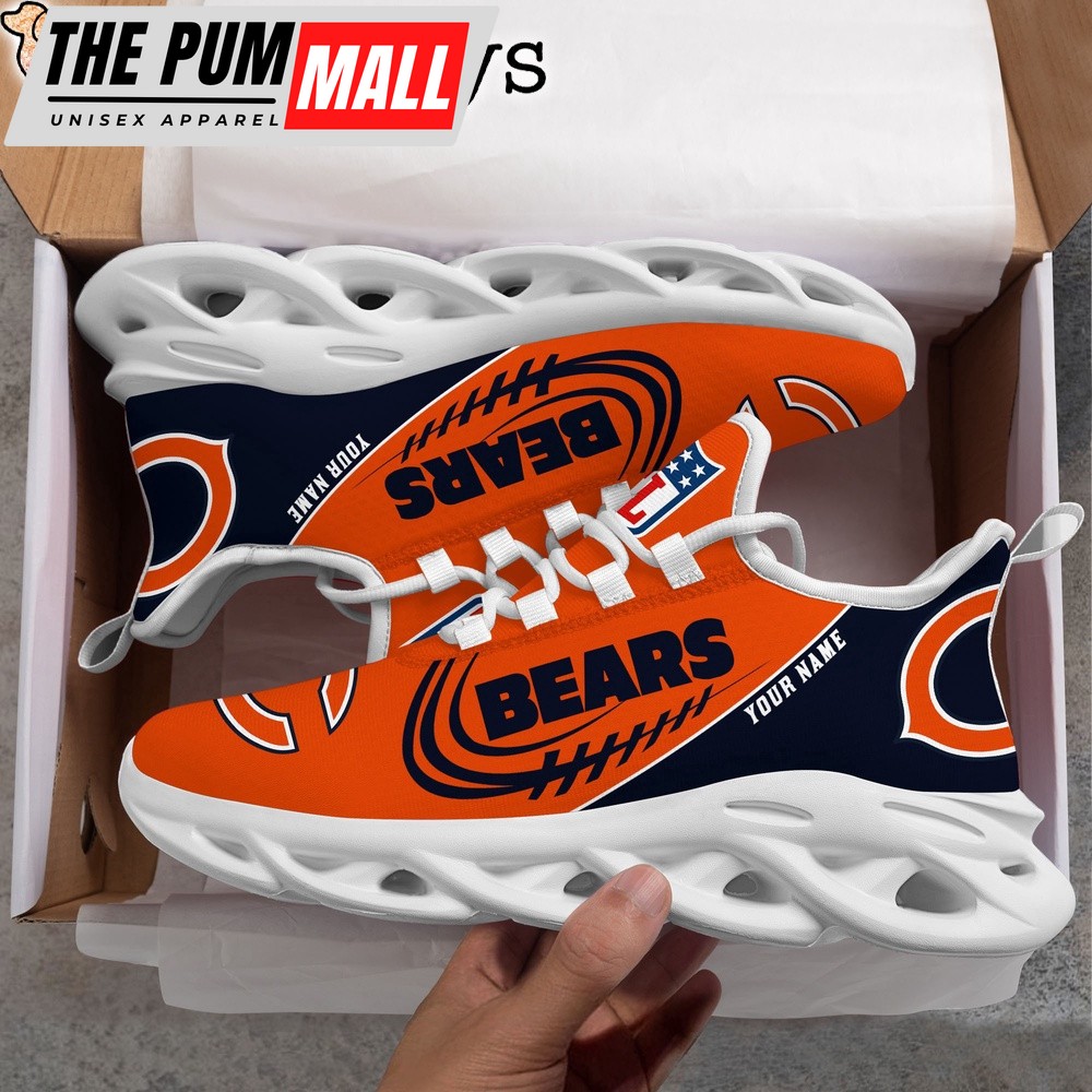 Custom Name NFL Chicago Bears Clunky Max Soul Shoes