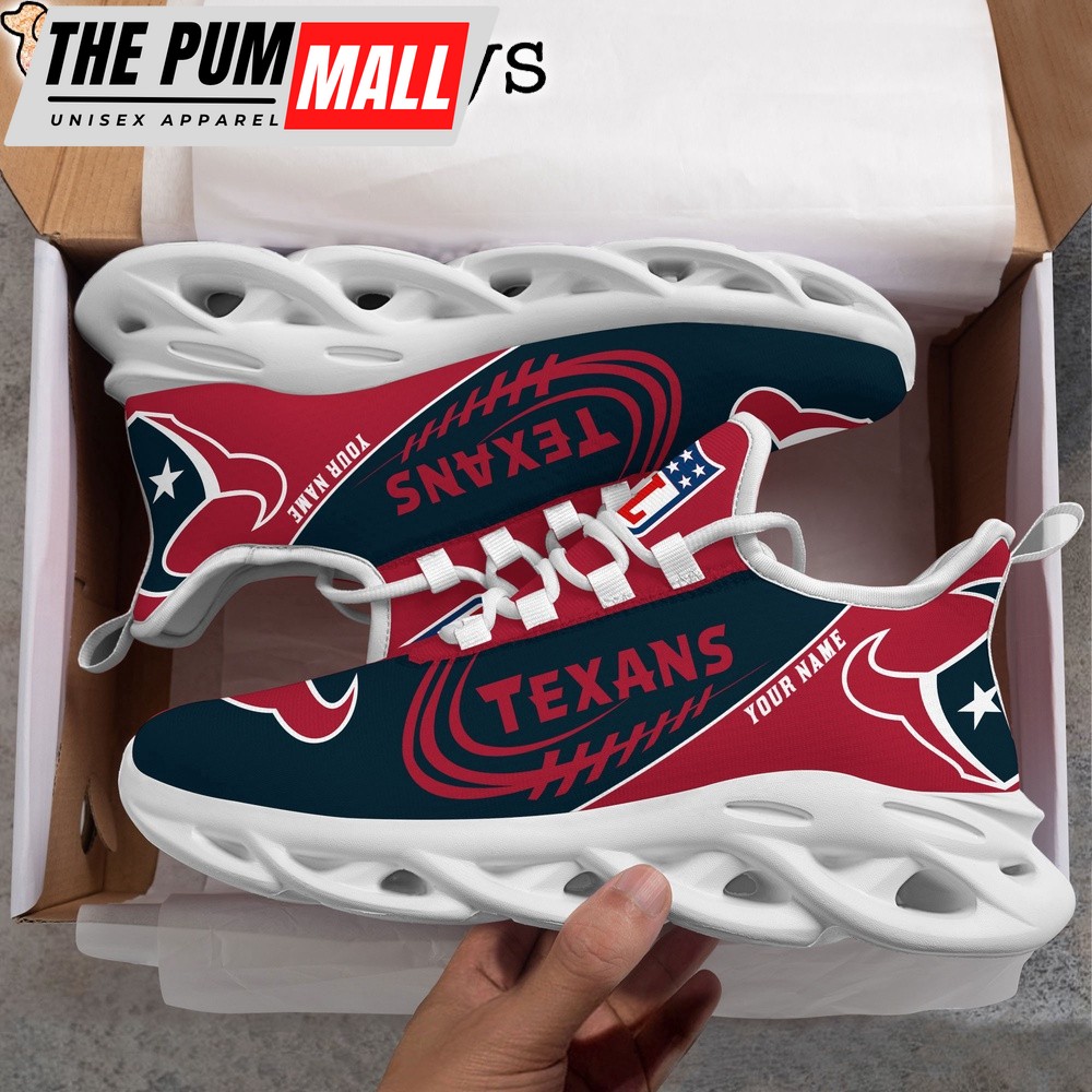 Custom Name NFL Houston Texans Clunky Max Soul Shoes