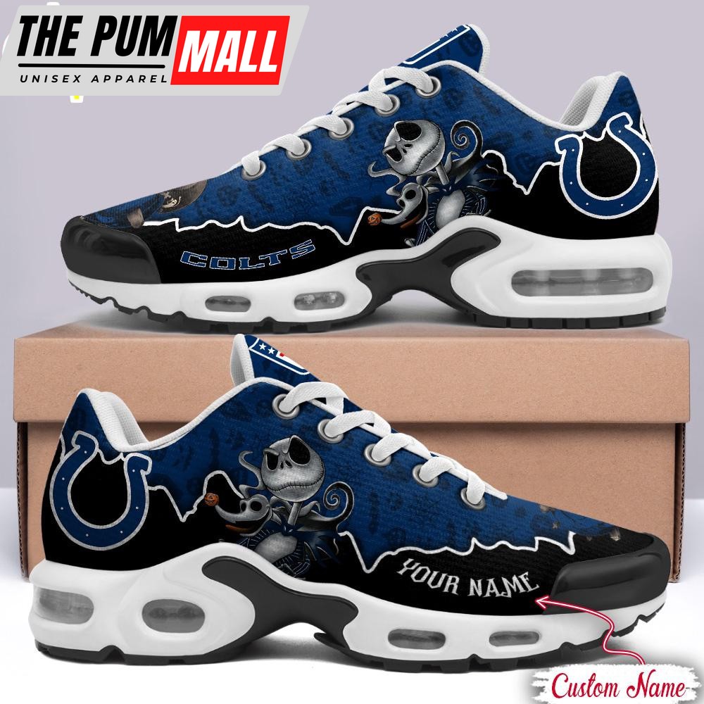 Custom Name NFL Indianapolis Colts Jack Skellington Air Max Plus Shoes