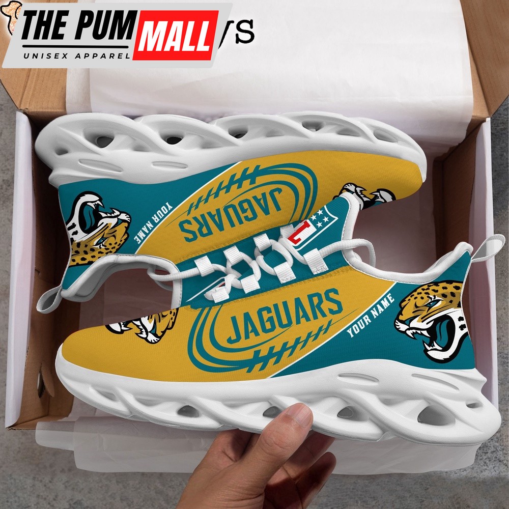 Custom Name NFL Jacksonville Jaguars Clunky Max Soul Shoes