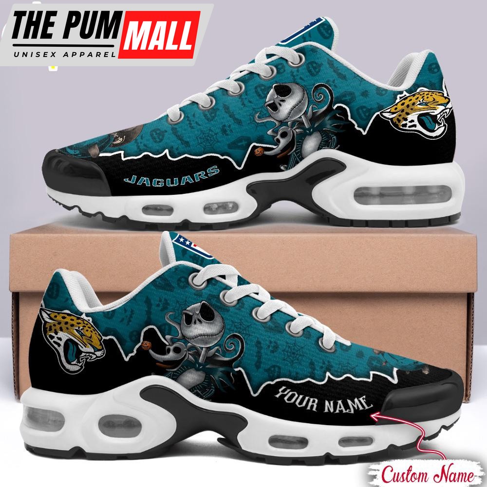 Custom Name NFL Jacksonville Jaguars Jack Skellington Air Max Plus Shoes