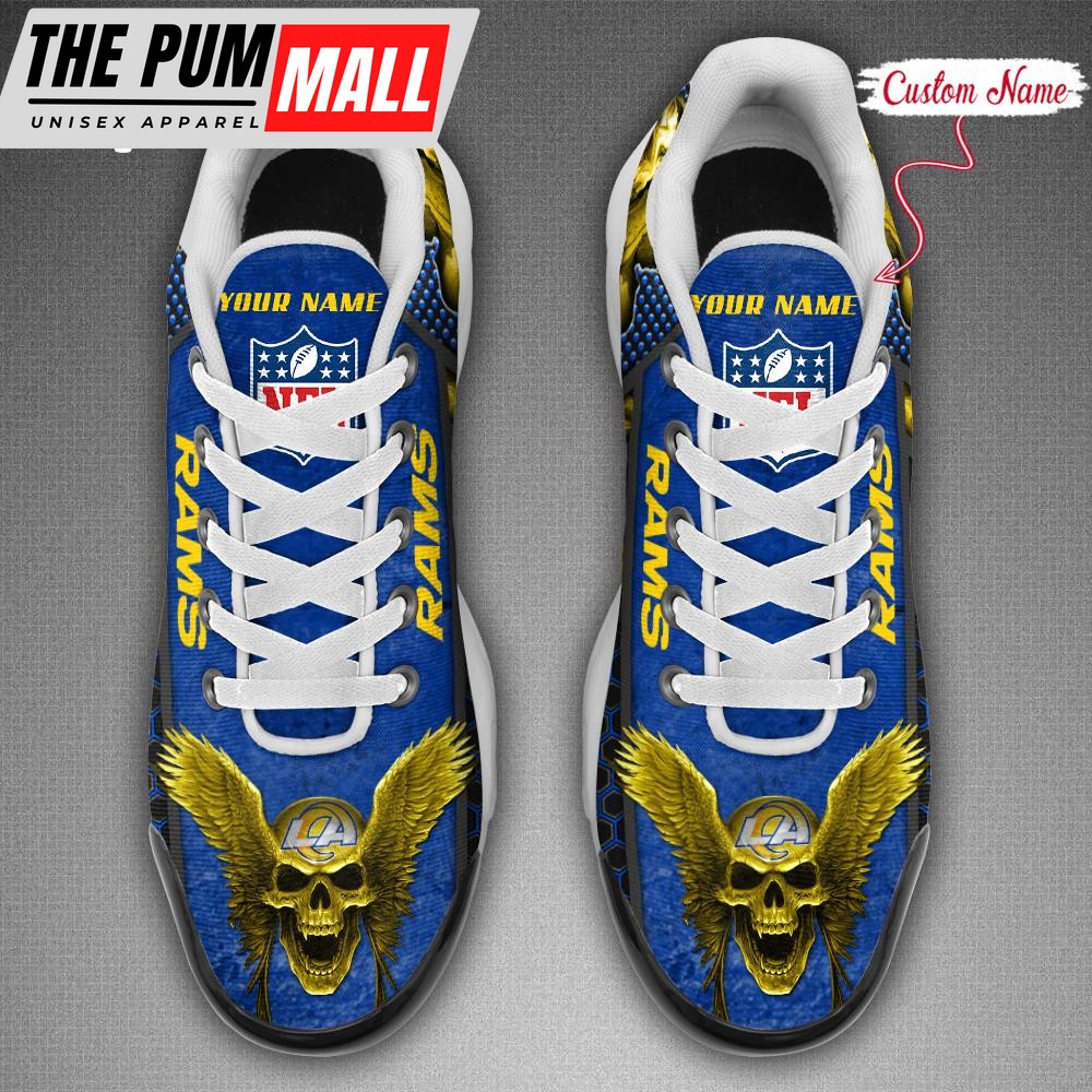 custom-name-nfl-los-angeles-rams-skull-air-max-plus-shoes-xl9gbjnn Custom Name NFL Los Angeles Rams Skull Air Max Plus Shoes