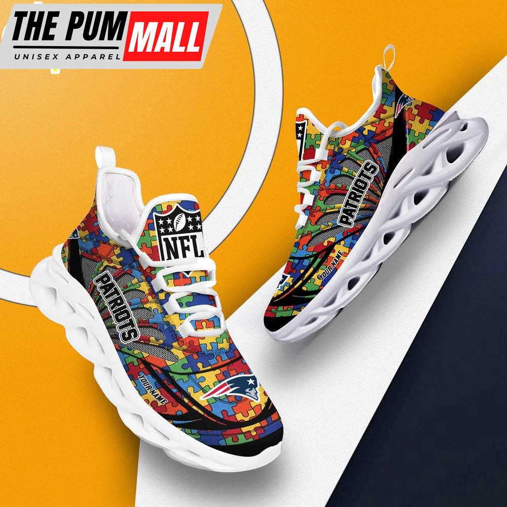 custom-name-nfl-new-england-patriots-autism-clunky-max-soul-shoes-xi034wwq Custom Name NFL New England Patriots Autism Clunky Max Soul Shoes