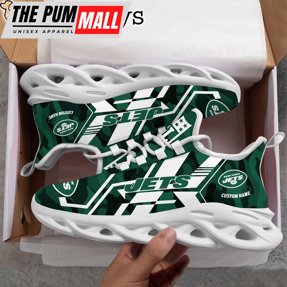 Custom Name NFL New York Jets Clunky Max Soul Shoes