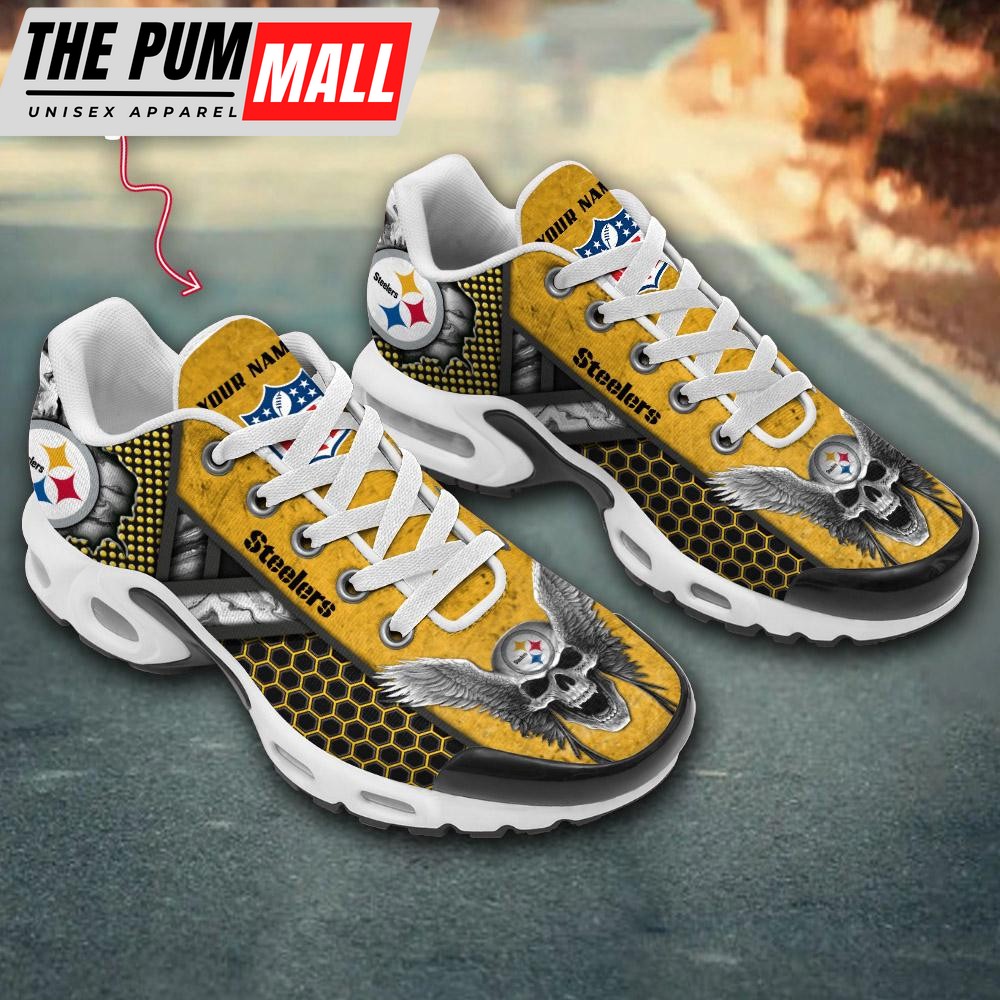custom-name-nfl-pittsburgh-steelers-skull-air-max-plus-shoes-xmk567l7 Custom Name NFL Pittsburgh Steelers Skull Air Max Plus Shoes