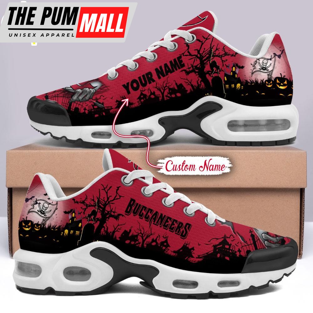 Custom Name NFL Tampa Bay Buccaneers Halloween Day Air Max Plus Shoes