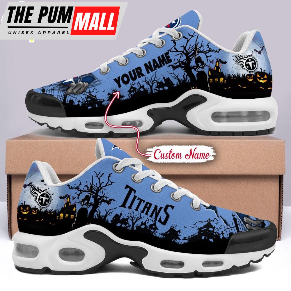 Custom Name NFL Tennessee Titans Halloween Day Air Max Plus Shoes