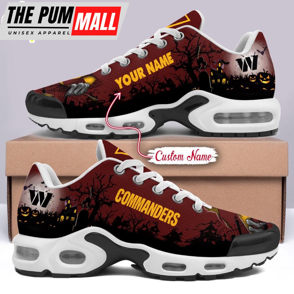 Custom Name NFL Washington commanders Halloween Day Air Max Plus Shoes