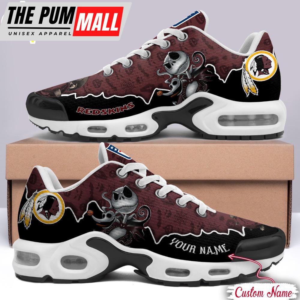 Custom Name NFL Washington Redskins Jack Skellington Air Max Plus Shoes