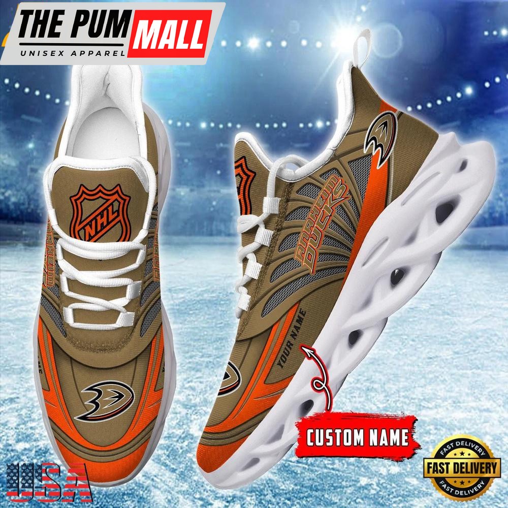 Custom Name NHL Anaheim Ducks New Design Max Soul Shoes, Running Sneakers Shoes