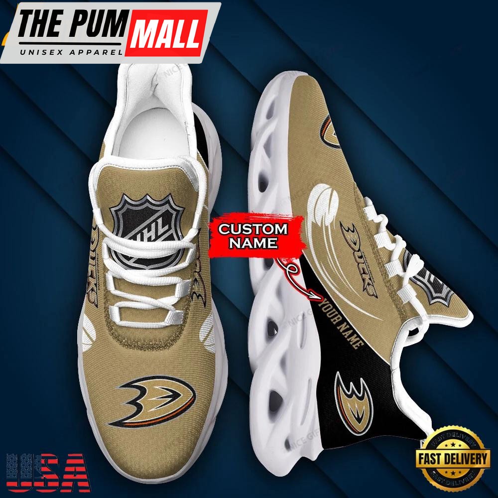Custom Name NHL Anaheim Ducks Sport Max Soul Shoes
