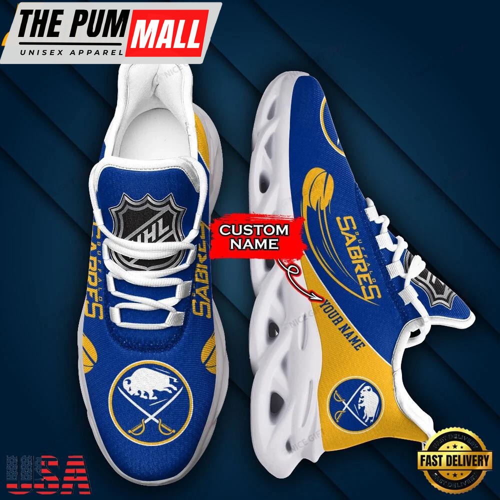 Custom Name NHL Buffalo Sabres Sport Max Soul Shoes