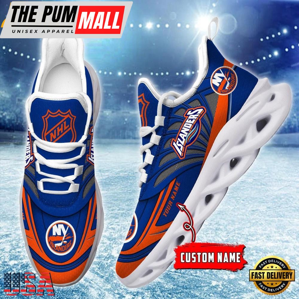 Custom Name NHL New York Islanders New Design Max Soul Shoes, Running Sneakers Shoes