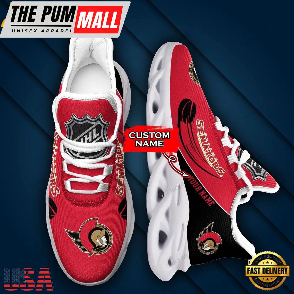 Custom Name NHL Ottawa Senators Team Sport Max Soul Shoes
