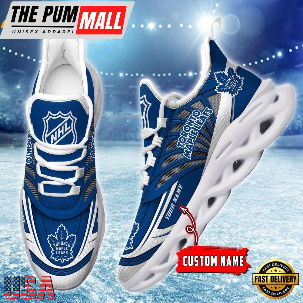 Custom Name NHL Toronto Maple Leafs New Design Max Soul Shoes, Running Sneakers Shoes