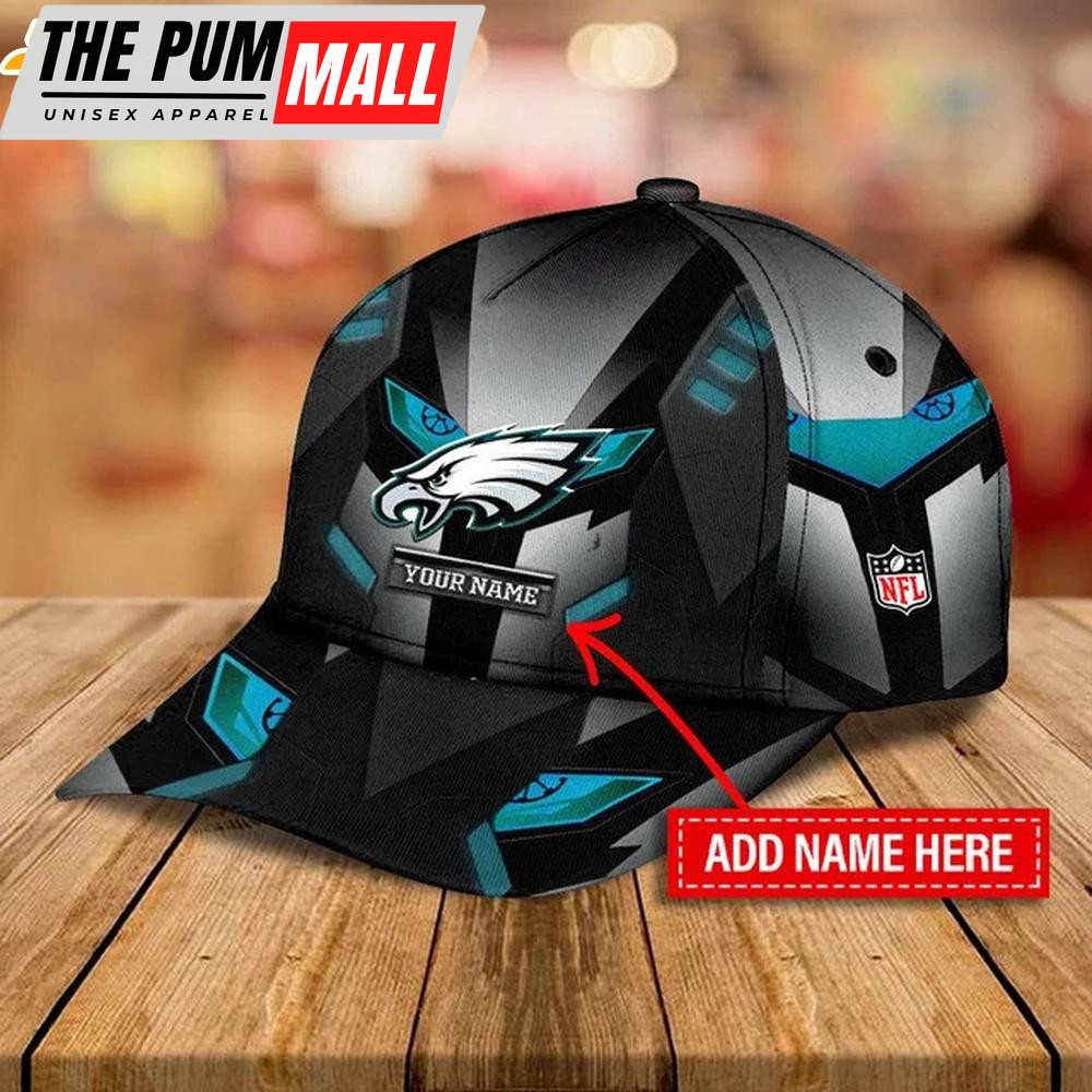 Custom Name Philadelphia Eagles Logo Classic Baseball Cap