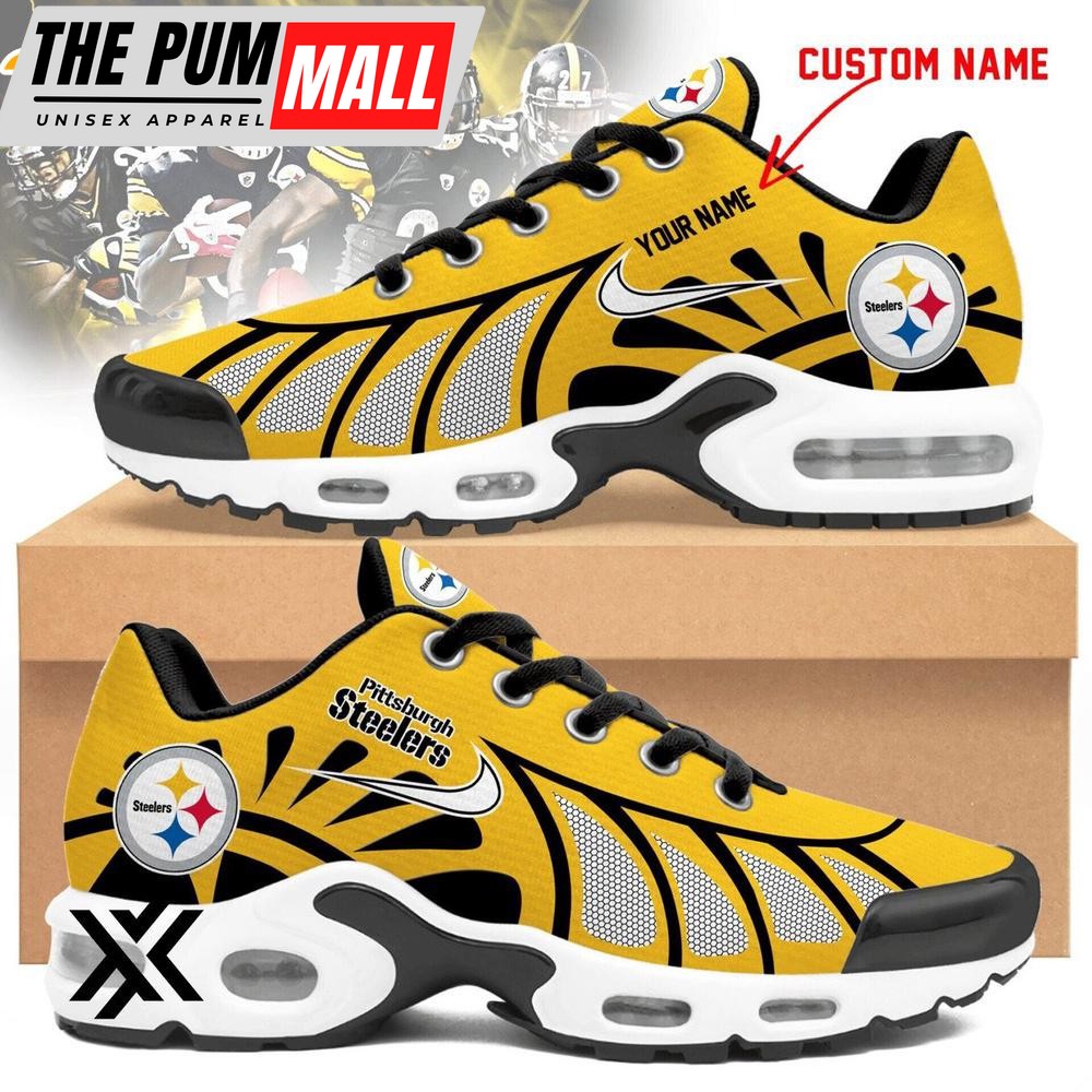 Custom Name Pittsburgh Steelers Air Max Plus Shoes For Fans