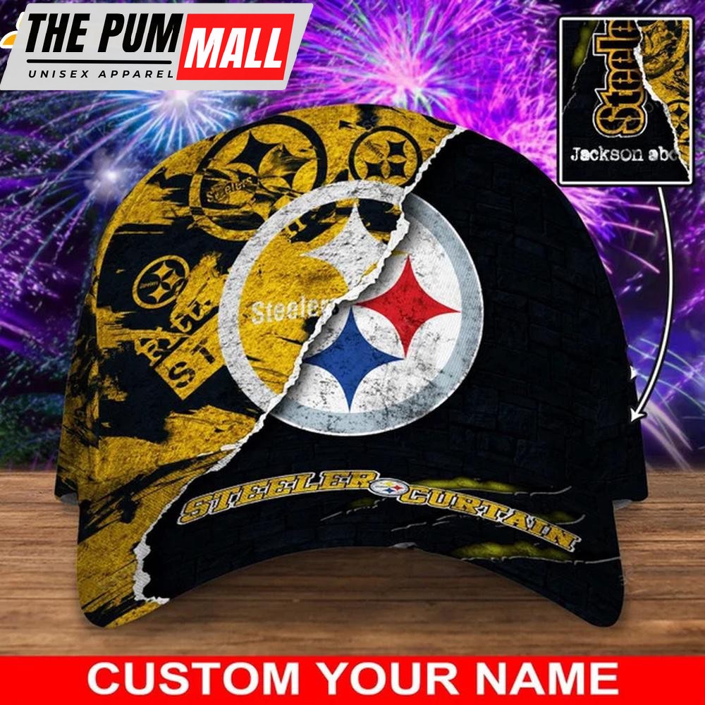 Custom Name Pittsburgh Steelers Sport Classic Baseball Cap