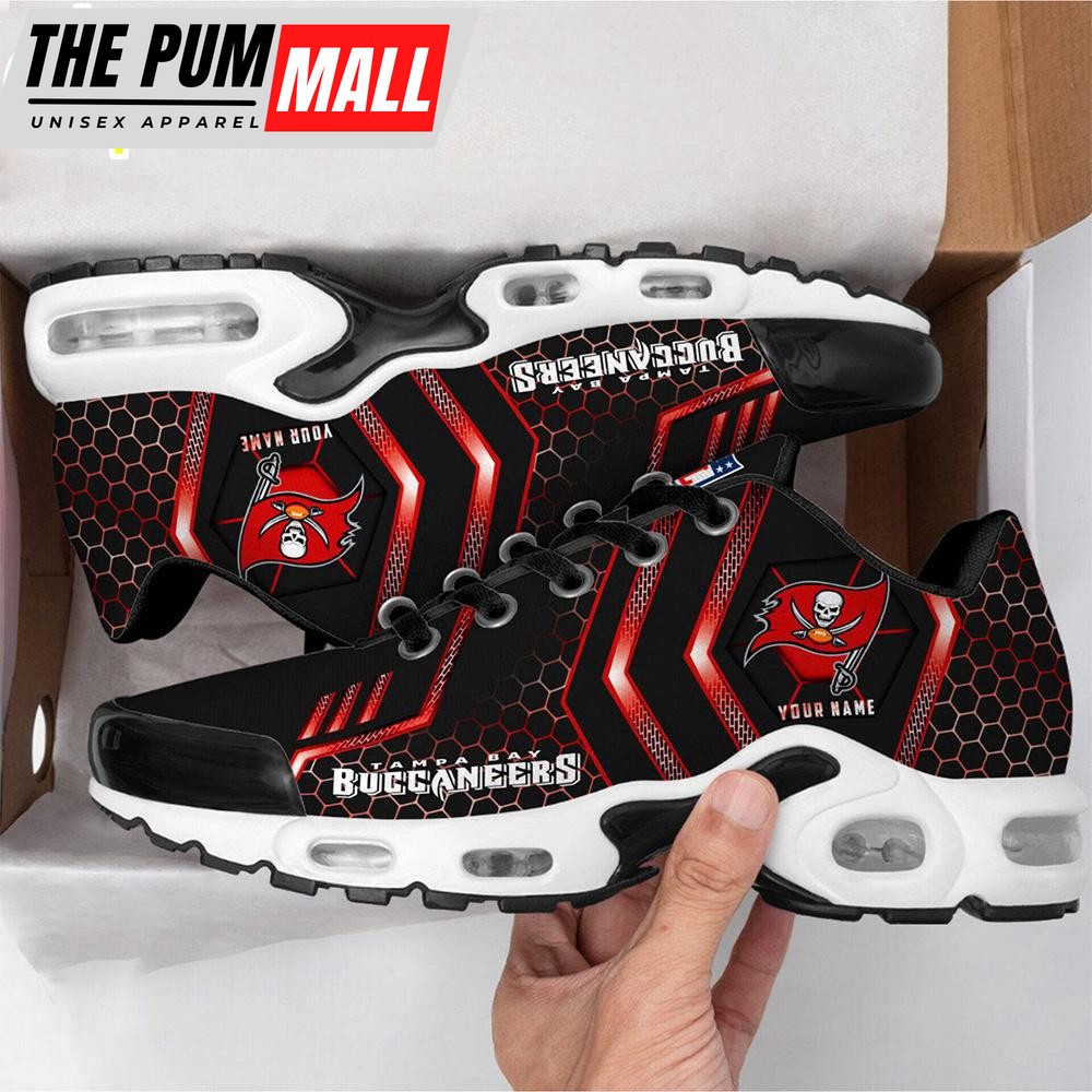 Custom Name Tampa Bay Buccaneers NFL Air Max Plus Shoes For Fans