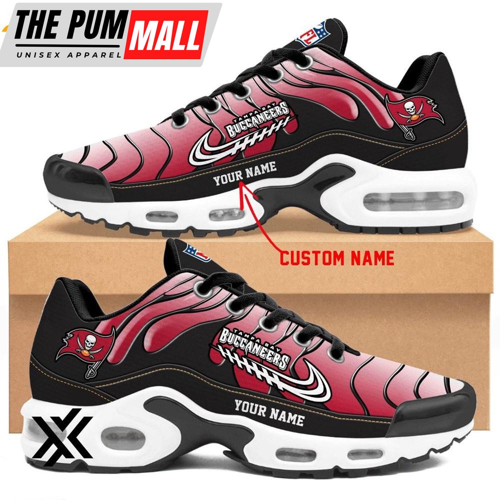 Custom Name Tampa Bay Buccaneers Team Air Max Plus Shoes For Fans